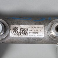 2013-2014 Volkswagen 3.0 Touareg Diesel Right Fuel Rail 059130090CN OEM Used
