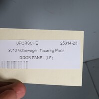 2011-2014 Volkswagen Touareg Left Front Door Panel Black OEM Used