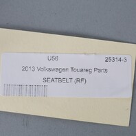 2011-2014 Volkswagen Touareg Right Front Seat Belt 7P0857706F OEM Used