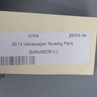 2011-2014 Volkswagen Touareg Left Sun Visor 7P6857551M OEM Used