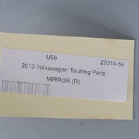 2011-2014 Volkswagen Touareg Right Door Mirror 7P6857508P OEM Used