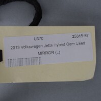 2011-2016 Volkswagen Jetta Sedan Left Door Mirror Platinum Gray OEM Used