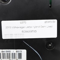 2013 Volkswagen Jetta Hybrid Speedometer Instrument Cluster 5C6920970D OEM Used