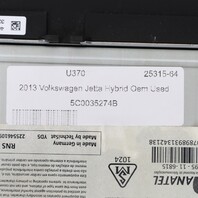 2013-2017 Volkswagen Jetta Radio Stereo Navigation Screen 5C0035274B OEM Used