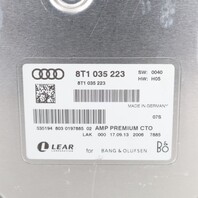 2013-2016 Audi A4 A5 Q5 S4 S5 Amplifier Bang Olufsen B&O 8T1035223 OEM Used