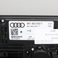 2013-2017 Audi A4 A5 Q5 Climate Temperature Control Panel 8K1820043T OEM Used
