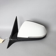 2013-2015 BMW 328i 335i Door Mirror Left Side View White 51167345673 OEM Used