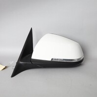 2013-2015 BMW 328i 335i Door Mirror Left Side View White 51167345673 OEM Used