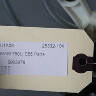 2002-2008 BMW 745li 750li Left Rear Door Sun Screen 51166983079 OEM Used