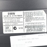 2006-2008 BMW 750i CD Changer 6-Disc 65129119708 OEM Used