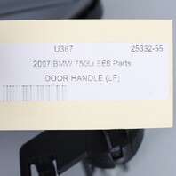 2006-2008 BMW 750Li 760Li Left Front Outside Door Handle 51217191905 OEM Used