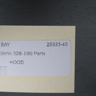 2009-2011 BMW 328i 335i Sedan Hood Black Sapphire 41617153940 OEM Used