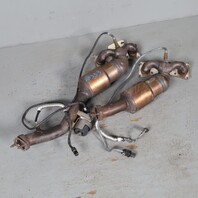 2010-2013 BMW 128i 328i Exhaust Manifold Front Rear Set 18407556989 OEM Used