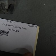 2004-2010 BMW 528i 535i 550i E60 Left Fender Space Grey 41357111429 OEM Used
