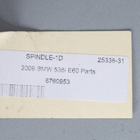 BMW 525i 528i 535i 545i 550i Left Front Spindle Knuckle 31216760954 OEM Used