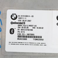 2008 BMW 535i Bluetooth Telematics Control Module 84109149614 OEM Used