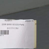 2004-2006 BMW X5 Front Bumper Cover Black Sapphire 51117129296 OEM Used