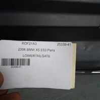 2004-2006 BMW X5 E53 Lower Trunk Tailgate Black Sapphire 41007378123 OEM Used