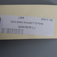 2011-2016 BMW 528i 535i 550i Left Sun Visor 51167248859 OEM Used