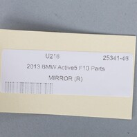 2012-2013 BMW BMW 528i 535i 550i Right  Door Mirror Havanna 51167321812 OEM Used