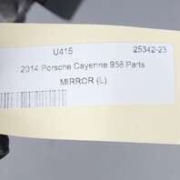 2011-2014 Porsche Cayenne Left Door Mirror 95873152710 OEM Used