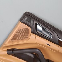 2011-2018 Porsche Cayenne 958 Right Rear Door Panel Espresso / Cognac OEM Used