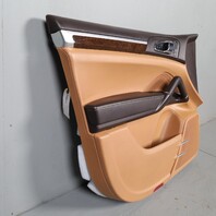 2011-2018 Porsche Cayenne 958 Left Front Door Panel Espresso / Cognac OEM Used