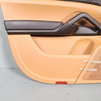 2011-2018 Porsche Cayenne 958 Left Front Door Panel Espresso / Cognac OEM Used