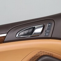 2011-2018 Porsche Cayenne 958 Left Front Door Panel Espresso / Cognac OEM Used