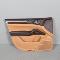 2011-2018 Porsche Cayenne 958 Left Front Door Panel Espresso / Cognac OEM Used