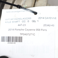 2011-2018 Porsche Cayenne 3.0 / 3.6 Front Axle Shaft 7P0407271C OEM Used