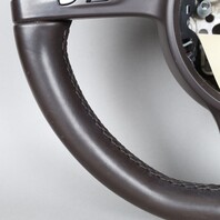 2011-2014 Porsche Cayenne Panamera Steering Wheel Espresso OEM Used