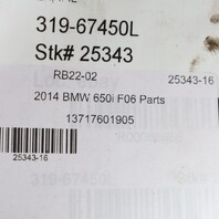 2010-2013 BMW 550i 650i N63 Right Air Cleaner Filter Box 13717577466 OEM Used