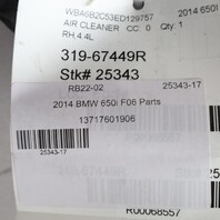 2010-2013 BMW 550i 650i N63 Left Air Cleaner Filter Box 13717577467 OEM Used