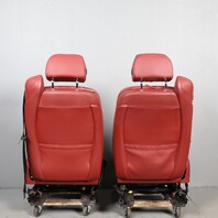 2013-2019 BMW 640i 650i F06 Gran Coupe Front Seats Pair Vermilion Red OEM Used