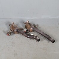 03-06 Porsche Cayenne 4.5 Rear Exhaust Manifold Downpipe Set 95511302301 Used