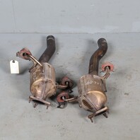 03-06 Porsche Cayenne 4.5 Rear Exhaust Manifold Downpipe Set 95511302301 Used