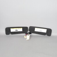 2013-2019 BMW 640i 650i M6 Gran Coupe Sun Visor Set Pair Alcantara OEM Used