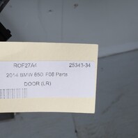 2013-2019 BMW 640i 650i M6 Left Rear Door Shell White 41527294993 OEM Used