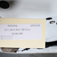 2013-2019 BMW 640i 650i M6 Right Front Door Shell White 41517294992 OEM Used
