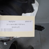 2013-2019 BMW 640i 650i M6 Left Front Door Shell White 41517294991 OEM Used