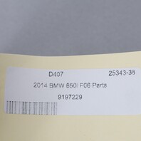 12-19 BMW 640i 650i Leather Center Console Compartment Tray 51169253644 OEM Used