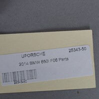2013-2019 BMW 640i 650i F06 Gran Cpe Piano Black Console Dash Trim Set OEM Used