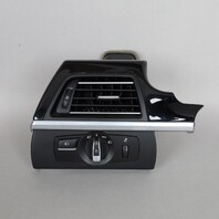 2013-2019 BMW 640i 650i F06 Gran Cpe Piano Black Console Dash Trim Set OEM Used