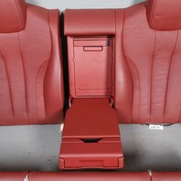 2013-2019 BMW 640i 650i F06 Gran Coupe Rear Seats Pair Vermilion Red OEM Used