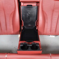 2013-2019 BMW 640i 650i F06 Gran Coupe Rear Seats Pair Vermilion Red OEM Used