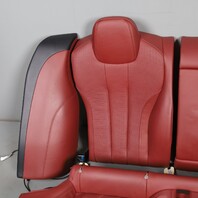 2013-2019 BMW 640i 650i F06 Gran Coupe Rear Seats Pair Vermilion Red OEM Used