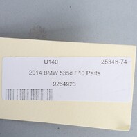 2013-2016 BMW 528i 535i 550i Rear Fuse Relay Junction Box 61149264923 OEM Used