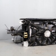 2014-2016 BMW 535d Diesel Radiator Support Cooling Pod Fans Complete OEM Used
