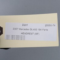 2007-2012 Mercedes GL450 GL550 Center Row Seat Headrest 1649704850 OEM Used
